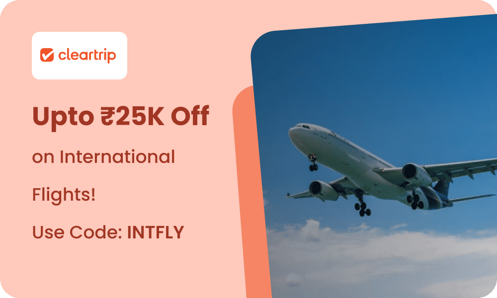 Upto Rs. 25,000 off on International Flights and Book international Flights